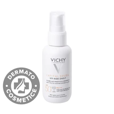 Fluid impotriva imbatranirii UV Age Capital Soleil SPF 50+, 40ml, Vichy