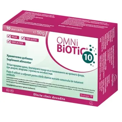 Probiotic Omni-Biotic 10, 10 plicuri, Institut AllergoSan