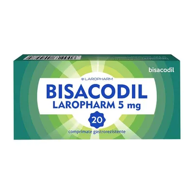 BISACODIL 5 MG 20 COMPRIMATE LAROPHARM