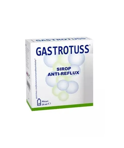 Sirop anti-reflux Gastrotuss monodoze 20 ml x 20 plicuri, Plantamed