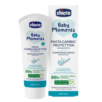 Crema reparatoare pentru iritatii de scutec cu panthenol si oxid de zinc 15%, 100ml, Chicco