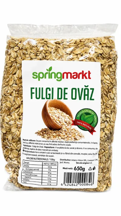 Fulgi de ovaz, 650g, Springmarkt
