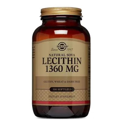 SOLGAR LECITHIN 1360MG 100 CAPSULE MOI