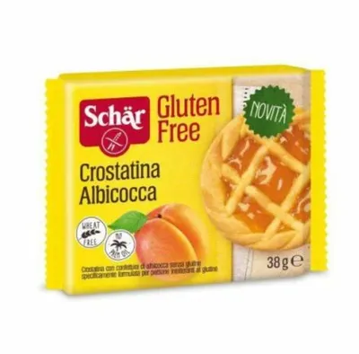 Tarta cu caise fara gluten Crostatina Albicocca, 152g, Schar