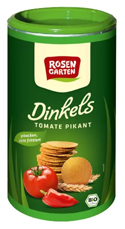Saratele picante din grau spelta cu rosii Bio, 100g, Rosen Garten