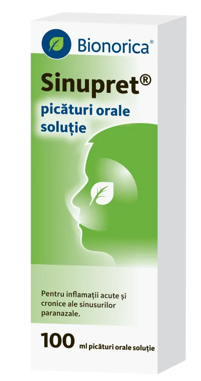 Sinupret picaturi orale solutie, 100 ml, Bionorica