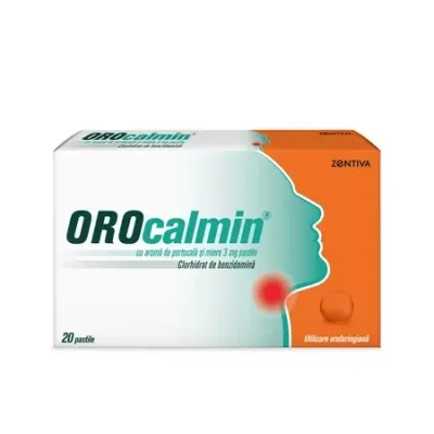 Orocalmin cu aroma de portocala si miere, 3 mg, Zentiva