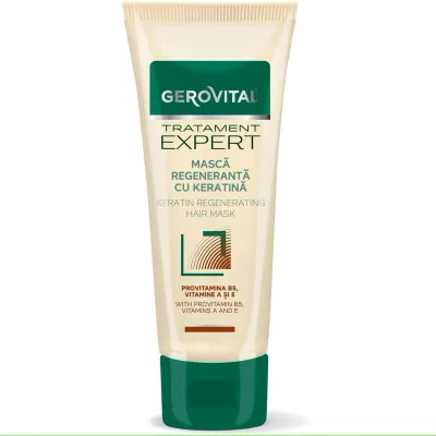 Masca regeneranta pentru par cu keratina Gerovital tratament expert, 150 ml, Farmec