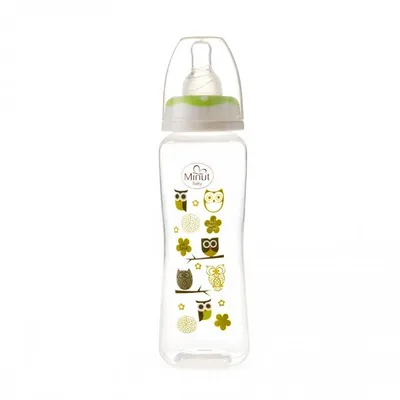 Biberon tetina silicon 3l+, 250ml, TR101-02, Minut Baby
