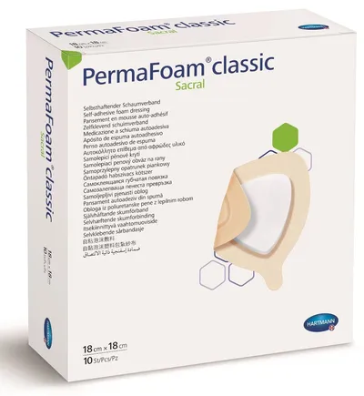 Pansament din spuma poliuretanica 20x20cm PermaFoam, 3 bucati, Hartmann