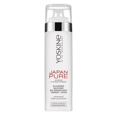 Lapte demachiant cu ulei pur pentru fata si ochi Japan Pure, 200ml, Yoskine