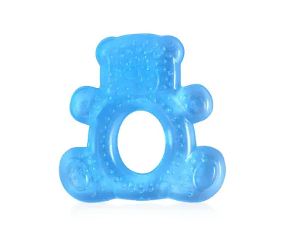 Jucarie de dentitie bebelusi 3 luni+ Bear Blue, 1 bucata, Lorelli