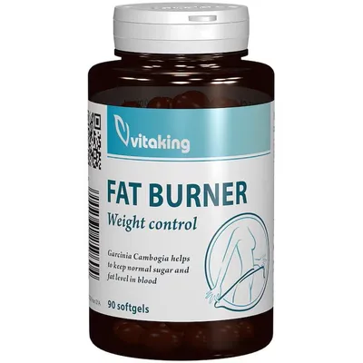 Fat burner cu CLA si Garcinia Cambogia, 90 capsule gelatinoase, Vitaking