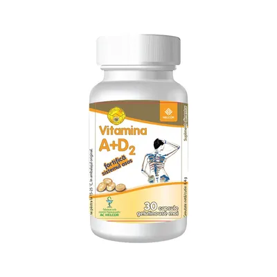 Vitamina A + D2, 30 capsule gelatinoase, BioSunLine