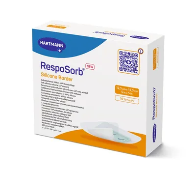 Pansament Resposorb Silicone Border 12.5x12.5cm, 10 bucati, Hartmann