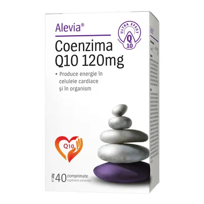 Coenzima Q10 120 mg, 40 comprimate, Alevia