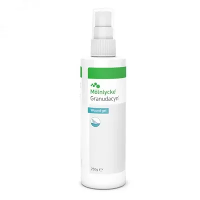 Gel spray Granudacyn pentru irigarea ranilor, 100ml, Molnlycke