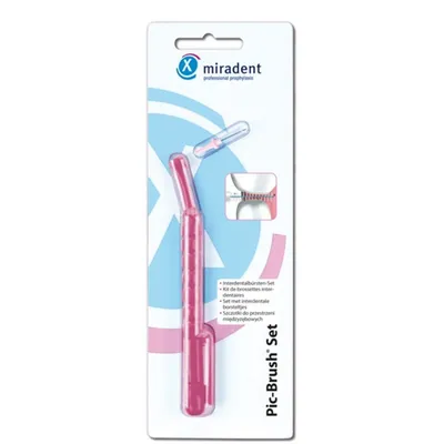 MIRADENT PIC INTRO KIT SET PERIUTE INTERDENTARE ROZ 1 BUCATA