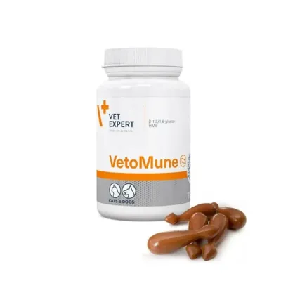 VetoMune, hrana complementara pentru cresterea imunitatii, 60 de capsule twist-off – Vetexpert PL