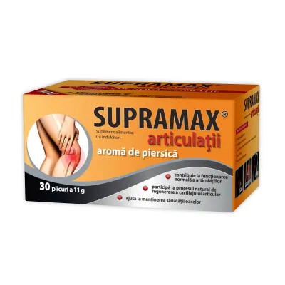 Supramax Articulatii cu gust de Piersica, 30 plicuri, Zdrovit