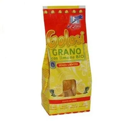 Biscuiti din grau cu lamaie Golosi Bio, 250g, La Finestra Sul Cielo
