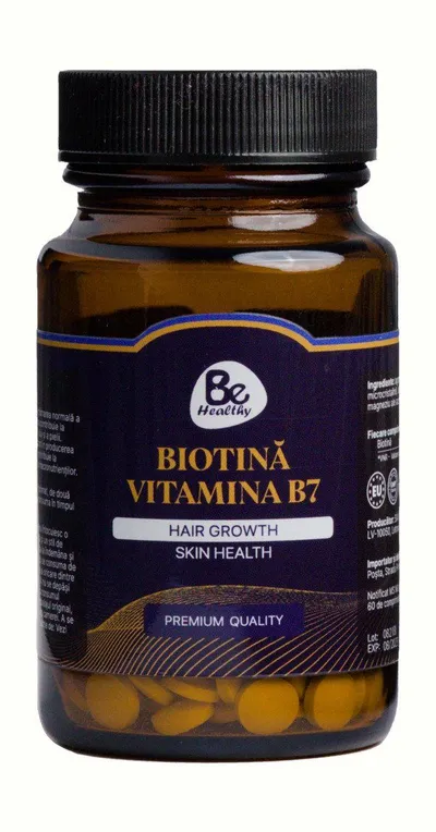 Biotina 2.5mg, 60 capsule, Be Healthy