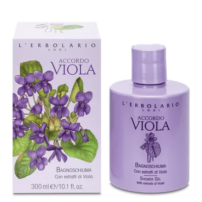 L'Erbolario Spuma de baie Accordo Viola, 300ml