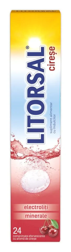 ZDROVIT LITORSAL ELECTROLITI CIRESE 24 COMPRIMATE EFERVESCENTE
