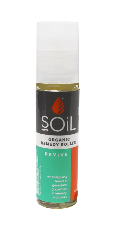 Roll-On Revive Amestec Energizant si Echilibrant cu uleiuri esentiale, 11ml, Soil