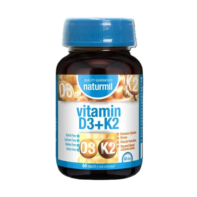 Vitamina D + K2, 60 tablete, Dietmed