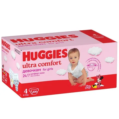 Scutece fetite Ultra Comfort Nr.4 pentru 8 -14kg, 100 bucati, Huggies