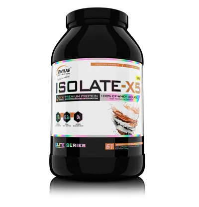 Pudra proteica cu aroma Wheysquick Chocolate Isolate-X5, 2000g, Genius Nutrition