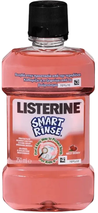 Apa de gura pentru copii Smart Rinse, 250ml, Listerine