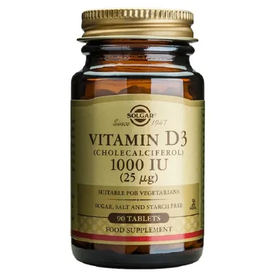SOLGAR VITAMINA D3 1000IU 90 TAB GB