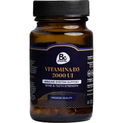 Vitamina D3 2000UI, 60 tablete, Be Healthy