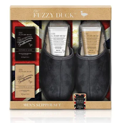 Baylis and Harding Set cadou Quintet Fuzzy Duck Men's Ginger & Lime- Luxury Slipper Gift Set