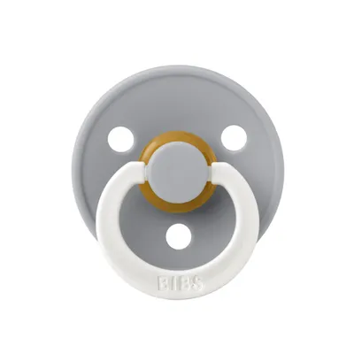 Suzeta fosforescenta din latex cu tetina rotunda pentru +0 luni Colour Glow Cloud, 1 bucata, Bibs