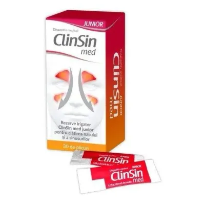Rezerve irigator ClinSin Med junior, 30 plicuri, Zdrovit