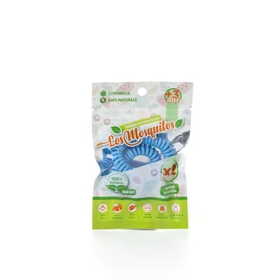 LOS MOSQUITOS BRATARA SILICON 2 BUCATI ALBASTRU