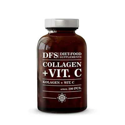 Colagen + Vitamina C, 200 capsule, Diet Food