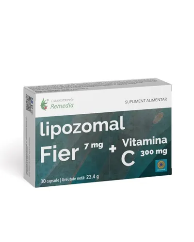 LIPOZOMAL FIER+VITAMINA C 30 CAPSULE REMEDIA