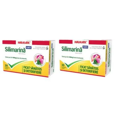 Silimarina Forte, 30 comprimate filmate + 30 comprimate filmate, Walmark