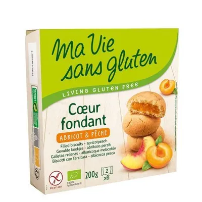 Biscuiti Eco cu crema de caise fara gluten, 200g, Ma Vie Sans Gluten