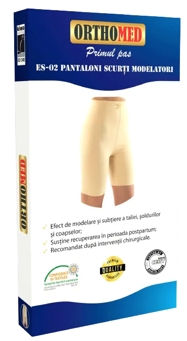 Pantaloni scurti modelatori cu burtiera Marimea 44, 1 bucata, Orthomed