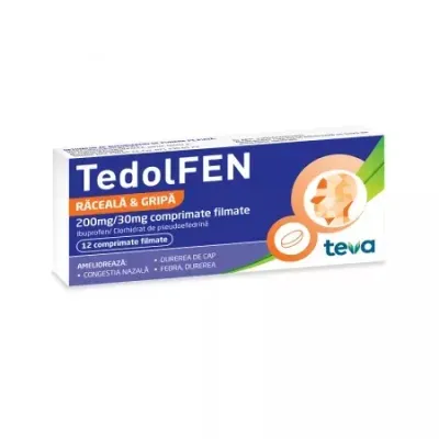 Tedolfen, 200 mg/30 mg, Teva