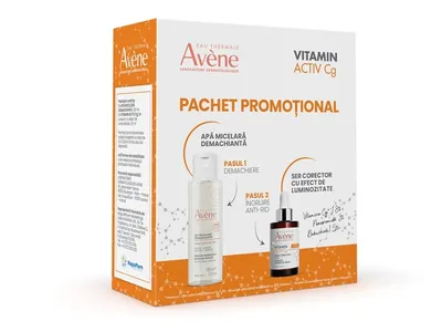 AVENE VIT ACTIV CG SER CORECTOR 30ML + AVENE APA MICELARA DEMACHIANTA 100ML PACHET PROMOTION