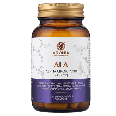 Acid Alpha Lipoic, 600 mg, 60 capsule, Aronia Charlottenburg