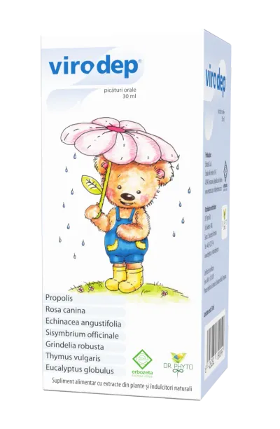 Virodep Picaturi, 30 ml, Dr.Phyto