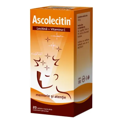 Ascolecitin, 20 comprimate masticabile, Biofarm