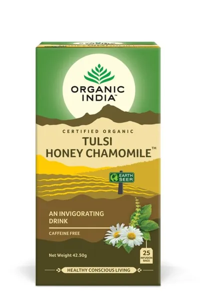 CEAI TULSI MIERE MUSETEL AMESTEC ADAPTOGEN REVIGORANT 25 PLICURI BIO ORGANIC INDIA